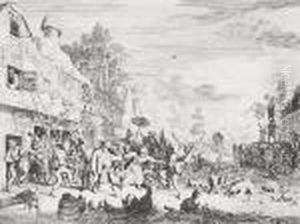 Das Grose Dorffest (de Kermis) by Cornelis Dusart