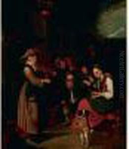 Le Chien Savant by Cornelis Dusart