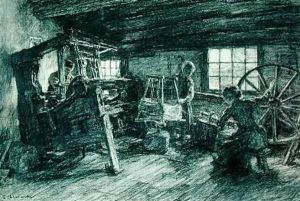 Tisserand and his Daughters at Laren Holland 1891 Tisserand and his Daughters at Laren Holland 1891