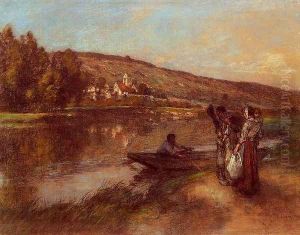 Le Passeur 1911 by Leon Augustin Lhermitte