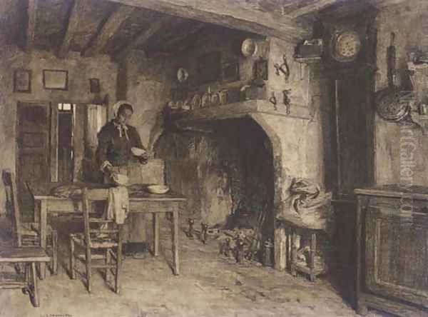 Interieur de paysans (Verjus, à Mont-Saint-Pere) - view 1