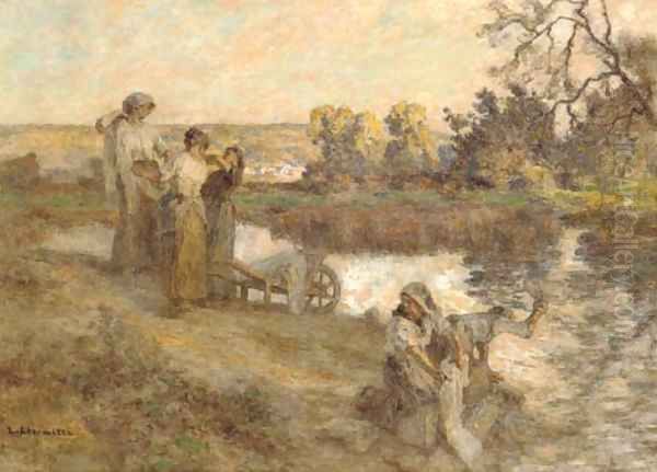 Laveuses, au bord de la Marne - view 1