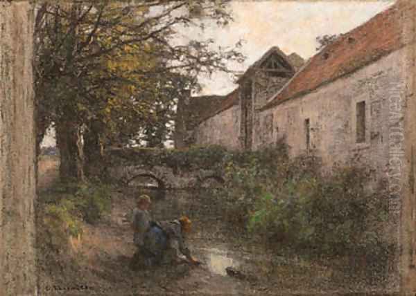 Laveuses, petit pont du Ru Chailly - view 1