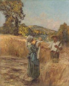 Le repas du soir by Leon Augustin Lhermitte