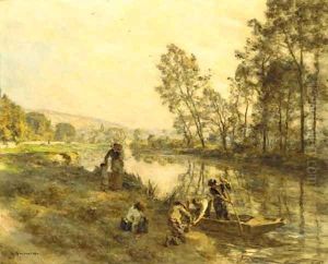 Pecheurs sur la Marine by Leon Augustin Lhermitte