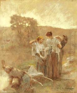Washwerwomen by Leon Augustin Lhermitte