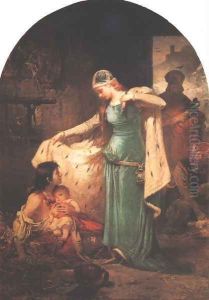Saint Elisabeth of Hungary 1882 by Sandor Liezen-Mayer