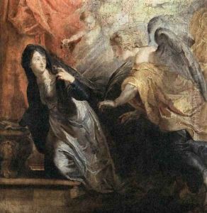 Annunciation 1630s by Frans Luyckx