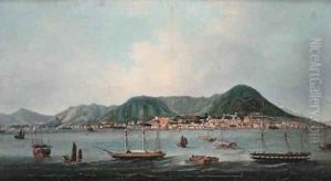 Harbour at Hong Kong by Lam Qua
