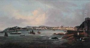 Harbour at Macao China by Lam Qua