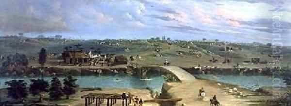 Argentine Camp on the other side of the San Lorenzo River Argentina 1865 - view 1