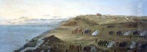 Argentine Camp at Uruguaiana Rio Grande Brazil 1865 by Candido Lopez