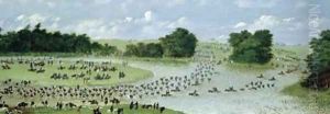 Crossing of the San Joaquin River Paraguay 1865 by Candido Lopez