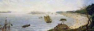 Surprise at the Front Line of the Army at Estero Argentina 1866 by Candido Lopez