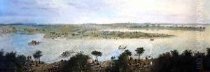 The First Corps of the Argentinian Army Crosses the Corrientes River Argentina on the 5th November 1865 1865