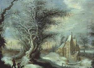 Winter Landscape with a Woodcutter