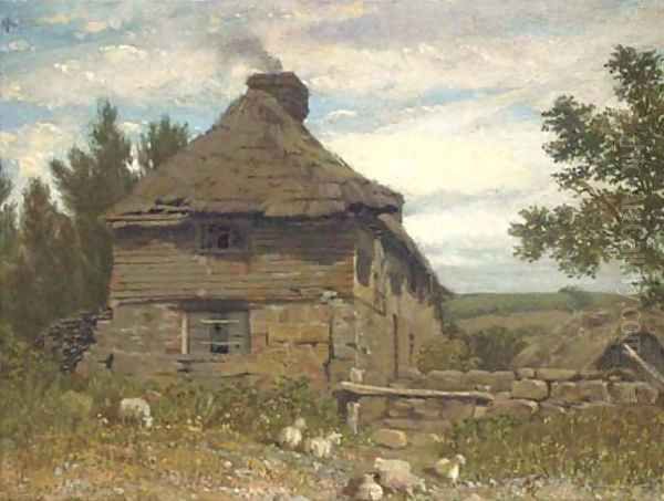 A cottage in a landscape - view 1