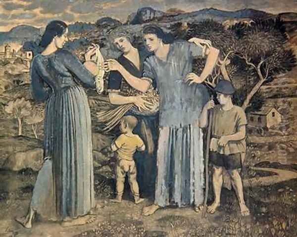 Mothers and Children in Landscape - view 1