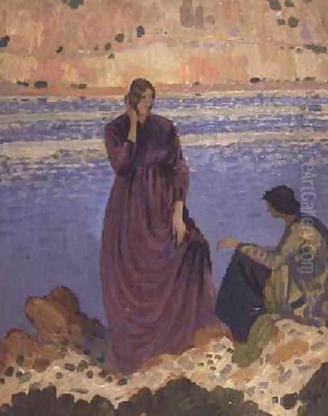 Two Girls by the Shore - view 1
