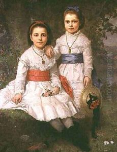 Fanny Fredericka Dyckman and Mary Alice Dyckman by Henry Augustus Loop