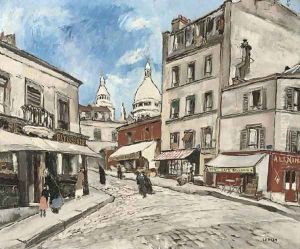 Rue Drevet, Montmartre by Marcel Leprin