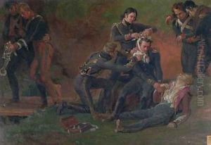 Baron Jean Dominique Larrey 1766-1843 Tending the Wounded at the Battle of Moscow by Louis Lejeune