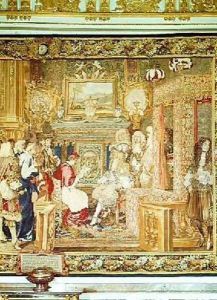 Louis XIV 1638-1715 receiving the Papal Legate at Fontainebleau 2 by Charles Le Brun