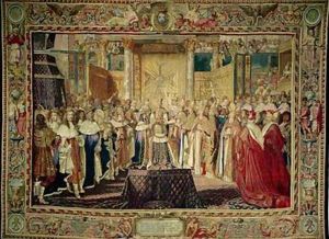 The Coronation of Louis XIV 1638-1715 in 1654 by Charles Le Brun