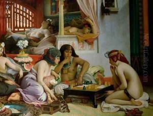 In the Harem by Jean Jules Antoine Lecomte du Nouy