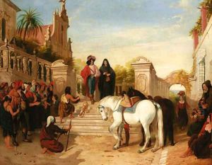 The Cavalier's Departure by Sir Edwin Henry Landseer