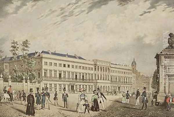 View of the Royal Palace Brussels 1830 - view 1