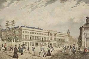 View of the Royal Palace Brussels 1830 by Basile De Loose