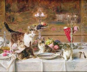 Kittens at a banquet