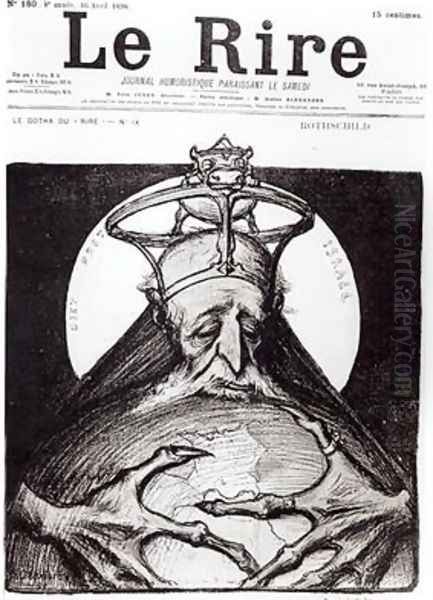 Caricature of the Family Rothschild from Le Rire - view 1