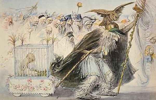 La Censure Madame Anastasie traine lamour emprisonne suivie par la cohorte des bien-pensanats - view 1