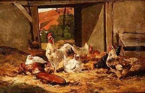 Chickens in a Barn 2