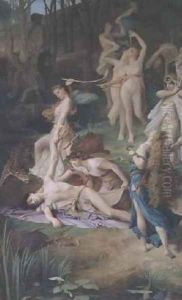 The Death of Orpheus by Emile Levy