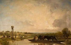 The Ferry Boat by Frederick Richard Lee, R.A.