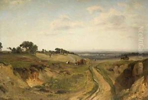 Sketch near Oatlands by Frederick Richard Lee, R.A.