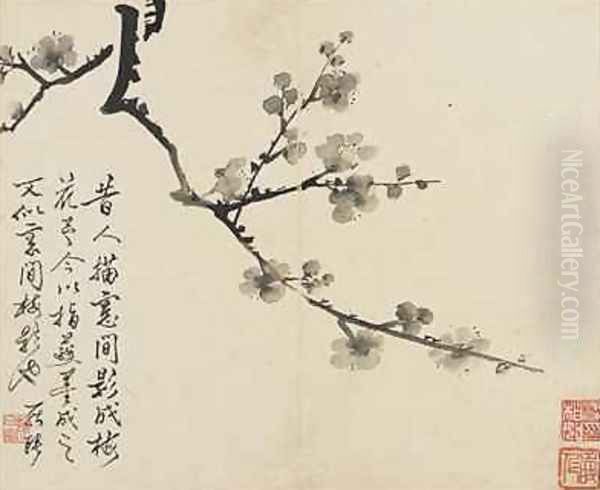 Landscapes Flowers and Birds Plum Qing Dynasty 1780 - view 1