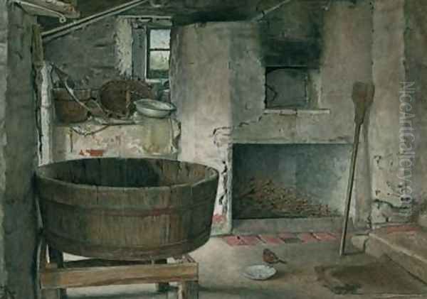 Cottage Interior with Robin 1930 - view 1