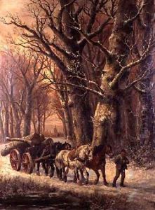 Logging in the Snow 2 by Alexis de Leeuw