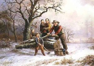 Chopping Wood by Alexis de Leeuw