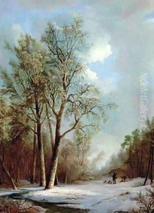 Snow Scene 2 by Alexis de Leeuw
