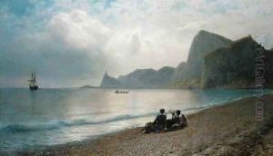 On the Beach by Lef Feliksovich Lagorio