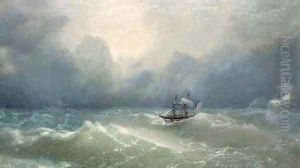 Heavy Seas in the Black Sea by Lef Feliksovich Lagorio