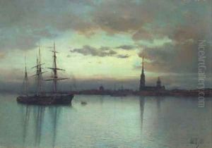 St. Petersburg at dusk
