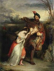 The Gow Chrom Reluctantly Conducting the Glee Maiden to a Place of Safety by Robert Scott Lauder