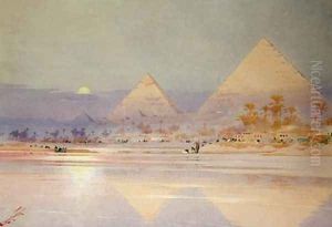 The Pyramids at dusk