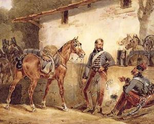 French Soldiers Resting by Hippolyte Lecomte